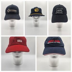 Mens 5 bundle trucker baseball hat lot bundle nra dickman mori seiki cap